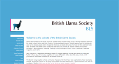 Desktop Screenshot of britishllamasociety.org